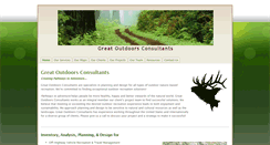 Desktop Screenshot of greatoutdoorsconsultants.com